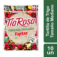 Tortillas Tia Rosa Fajitas TAMAÑO GRANDE L 10 unidades 320grs