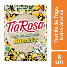 Tortillas Tia Rosa Burrera XL 8 unds 400grs