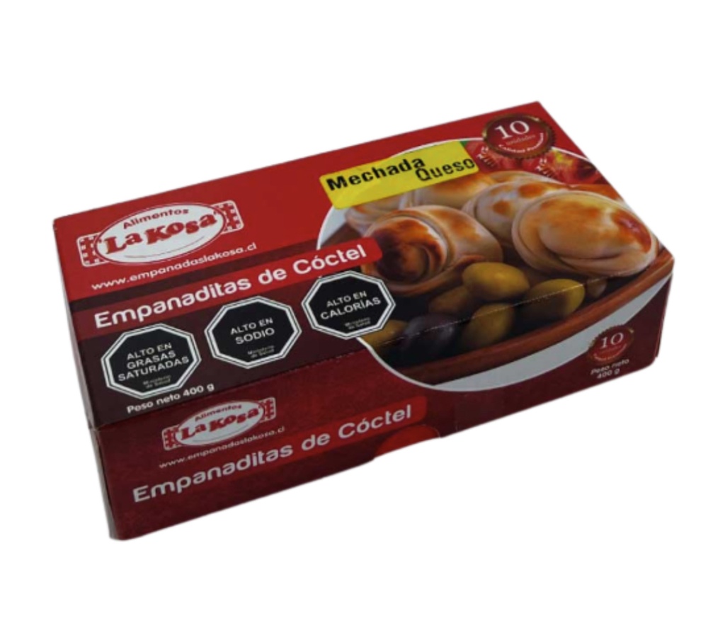 Empanadas Coctel Mechada Queso 10 unds 