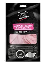 Jamón Pierna Artesanal Corte Pluma 125 grs Receta del Abuelo