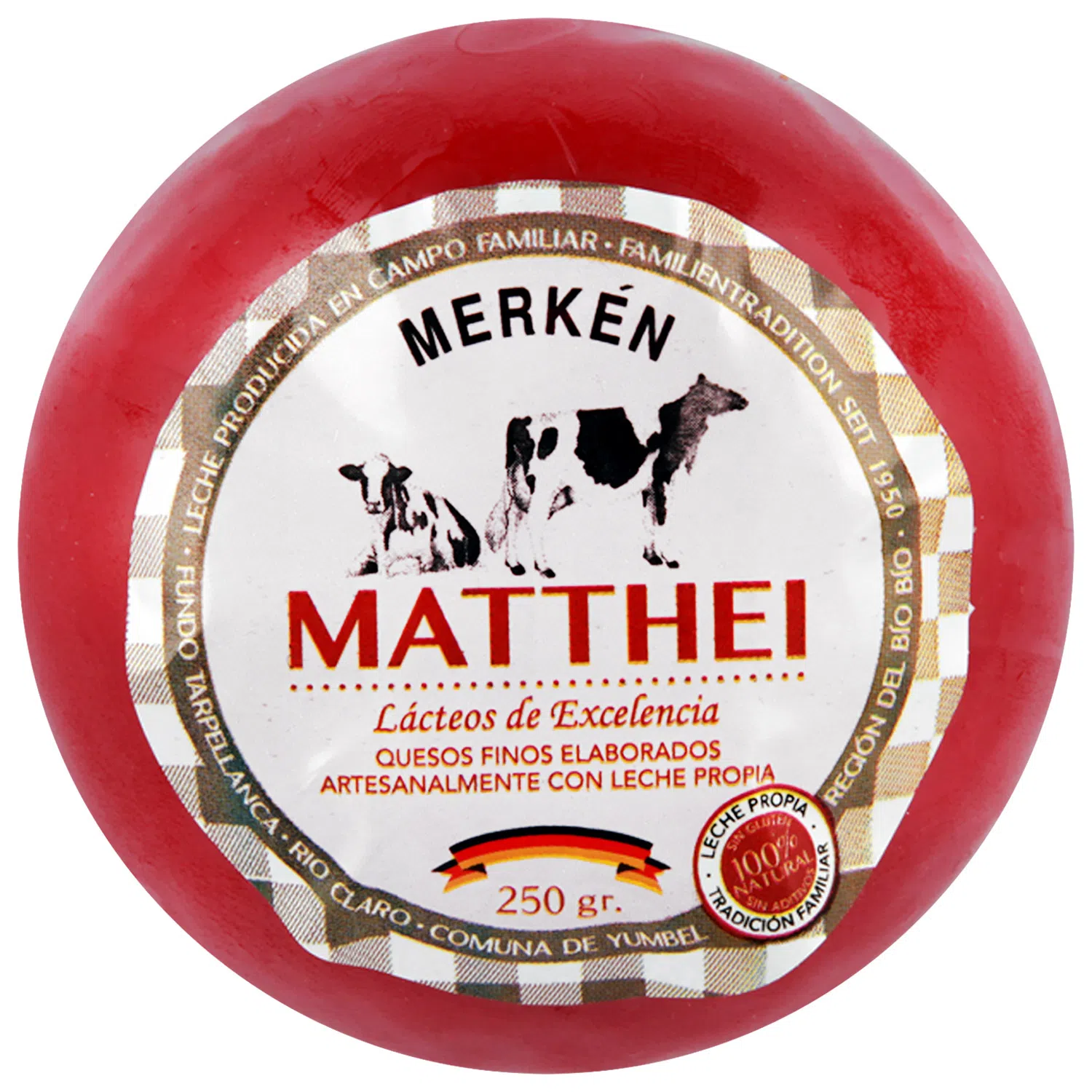 Queso Merkén 250 grs Matthei