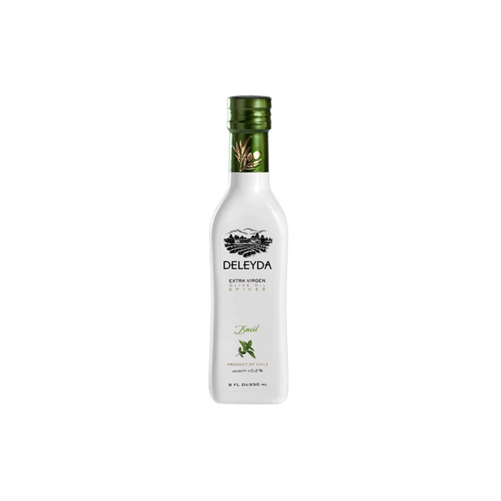 Aceite Oliva Especie Albahaca Extra Virgen 250ml Deleyda