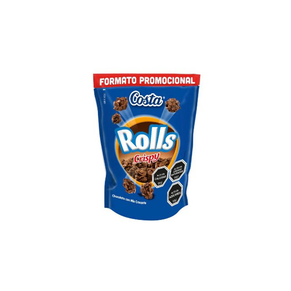 Chocolate Rolls Crispy con Mix Crocante 100grs