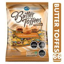 Caramelo Surtido Leche Café Chocolate Butter Toffees 60unds