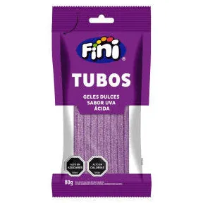 FINI TUBOS GELES DULCES SABOR UVA ACIDA 