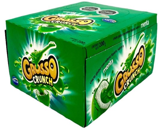 CHICLE GROSSO CRUNCH MENTA 40 UNDS ARCOR