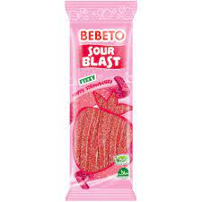 BEBETO Sour Blast Fizzy Frutilla 180 grs