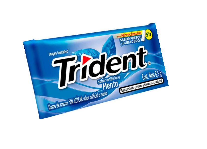 TRIDENT CHICLE MENTA 8,5 GRS