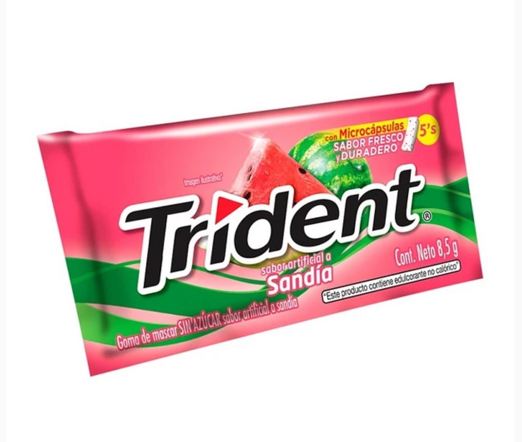 TRIDENT CHICLE SANDIA 8,5 GRS