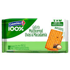 Galleta multicereal uvas & macadamia Colombina