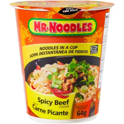 Sopa Instantanea Mr. Noodles sabor Carne Picante
