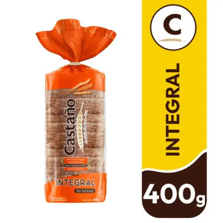Pan Integral Castaño 400grs