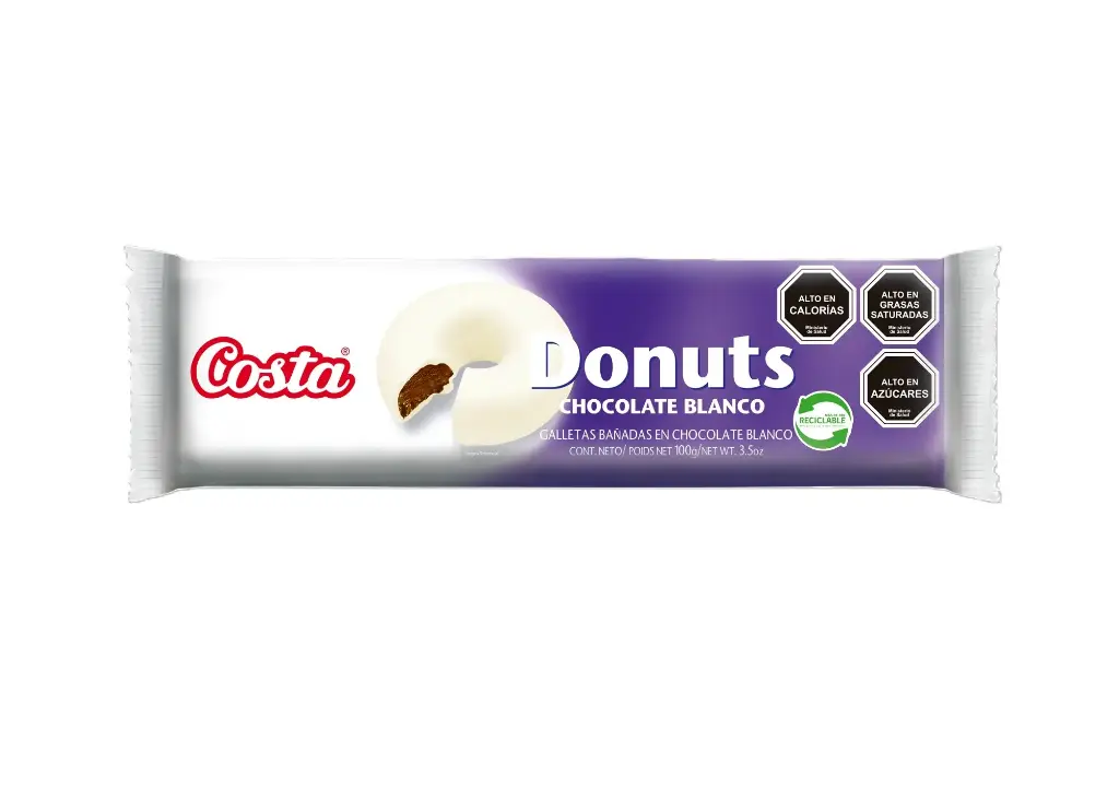 Donuts Chocolate Blanco Costa