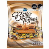 BUTTER TOFFEES SURTIDO LECHE CAFÉ CHOCOLATE 60 UNDS