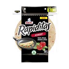 Tortilla Rapiditas Tomate 8 unds-Ideal