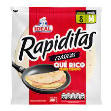 Tortilla Rapiditas Clásicas TAMAÑO M 8 unds