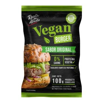 Vegan Burger Original 100 grs Receta del Abuelo