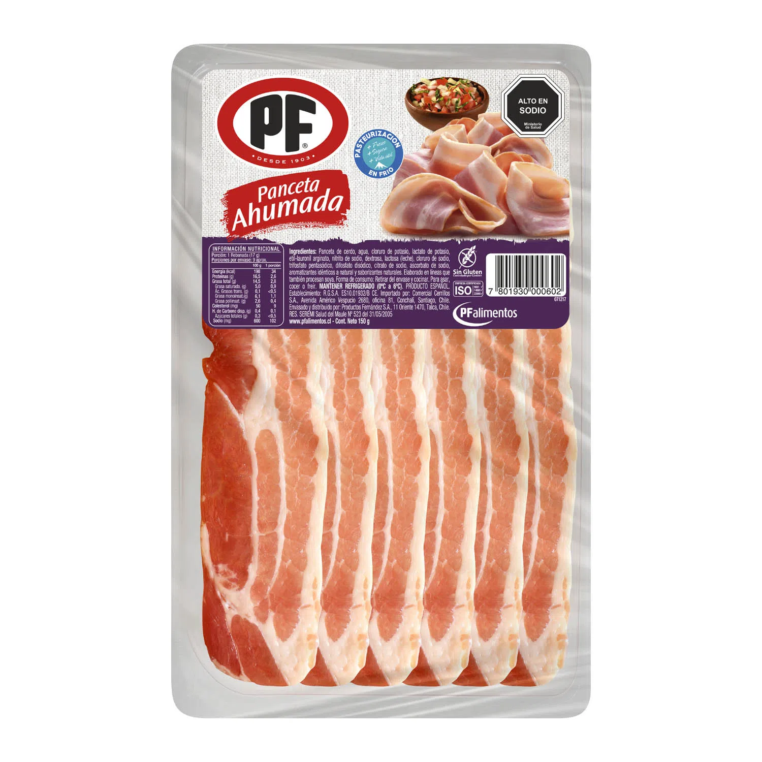 Panceta Ahumada 150 grs PF