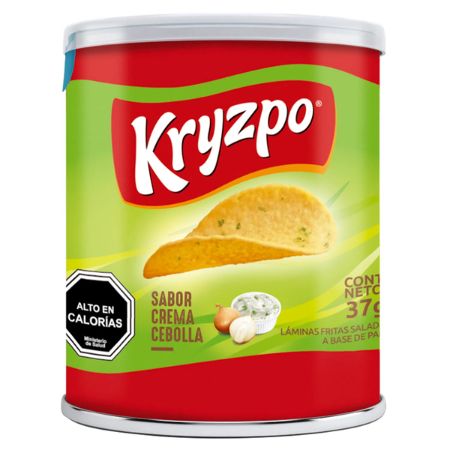 Papas Fritas Sabor Crema Cebolla 37 grs Kryzpo