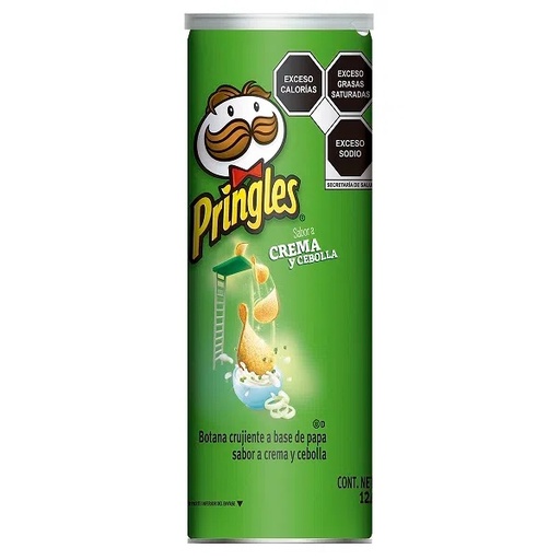 Papas Fritas Crema y Cebolla 124grs Pringles