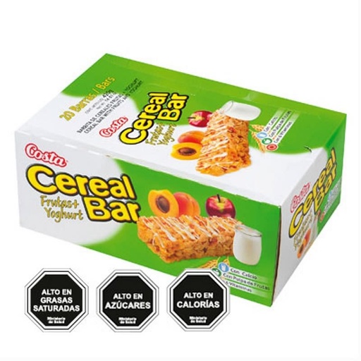CEREAL BAR FRUTAS Y YOGHURT 20 BARRAS 