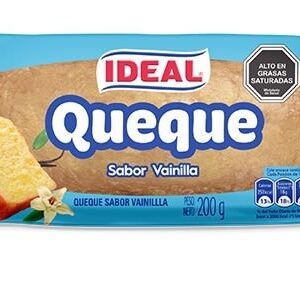 QUEQUE SABOR VAINILLA 200 GRS IDEAL
