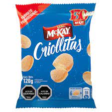 GALLETA CRIOLLITA VAINILLA 120 GRS MCKAY
