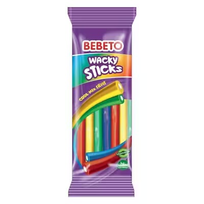 BEBETO Wacky Sticks FRIZZY MIX FRUIT 180g