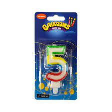 Vela Colores Numero 5 Balloons