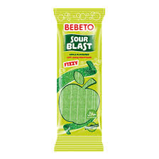 BEBETO Sour Blast Fizzy Happy Apple 180 grs
