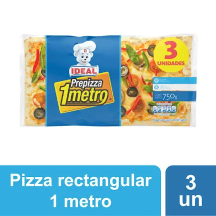 IDEAL PREPIZZA 1 METRO 3 UNIDADES