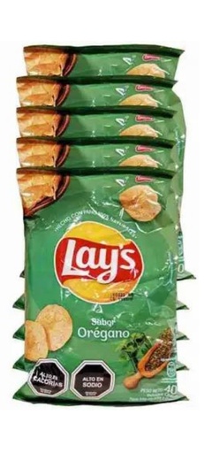 EVERCRISP LAYS PAPAS FRITAS OREGANO 36 GRS 1 unidad