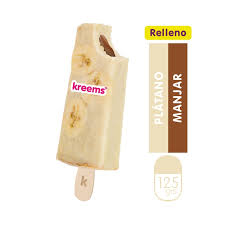 KREEMS HELADO PLATANO RELLENO MANJAR 125G