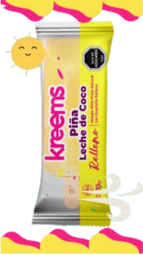 KREEMS HELADO PIÑA RELLENO LECHE DE COCO 125G