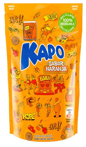 JUGO KAPO NARANJA 1 UNIDAD 200ML