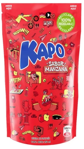 JUGO KAPO MANZANA 1 UNIDAD 200ML