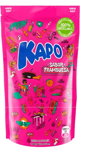 JUGO KAPO FRAMBUESA 1 UNIDAD 200ML