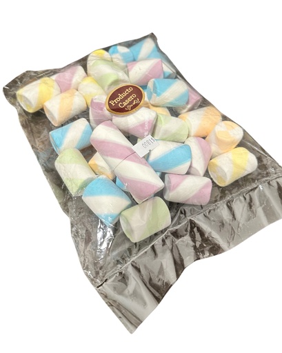 Marshmallow casero tubos colores