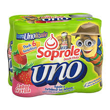 Uno Soprole frutilla 6 unidades 480ml