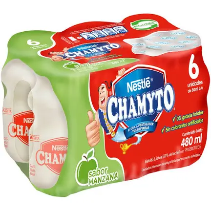 Chamyto Nestle manzana 6 unidades 480ml