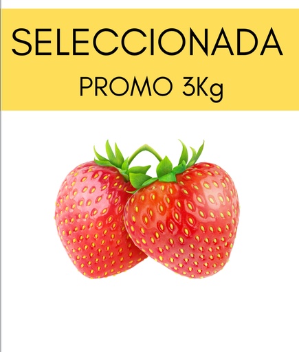 Frutillas Seleccionadas 3kg