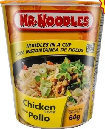 Sopa Instantanea Mr. Noodles sabor Pollo
