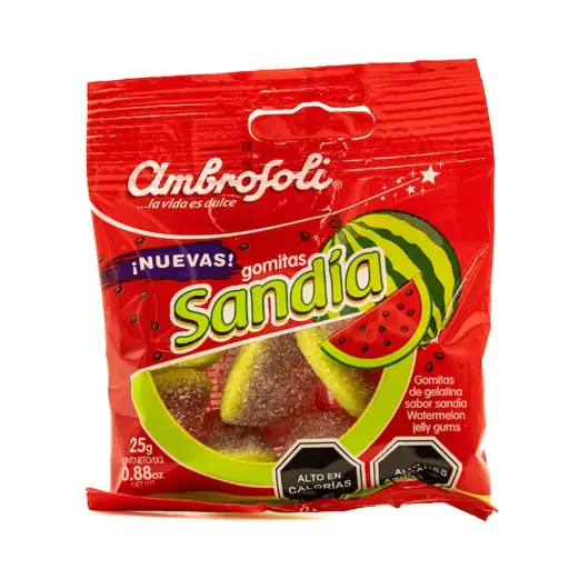 Gomitas Sandia Ambrosoli 25 grs